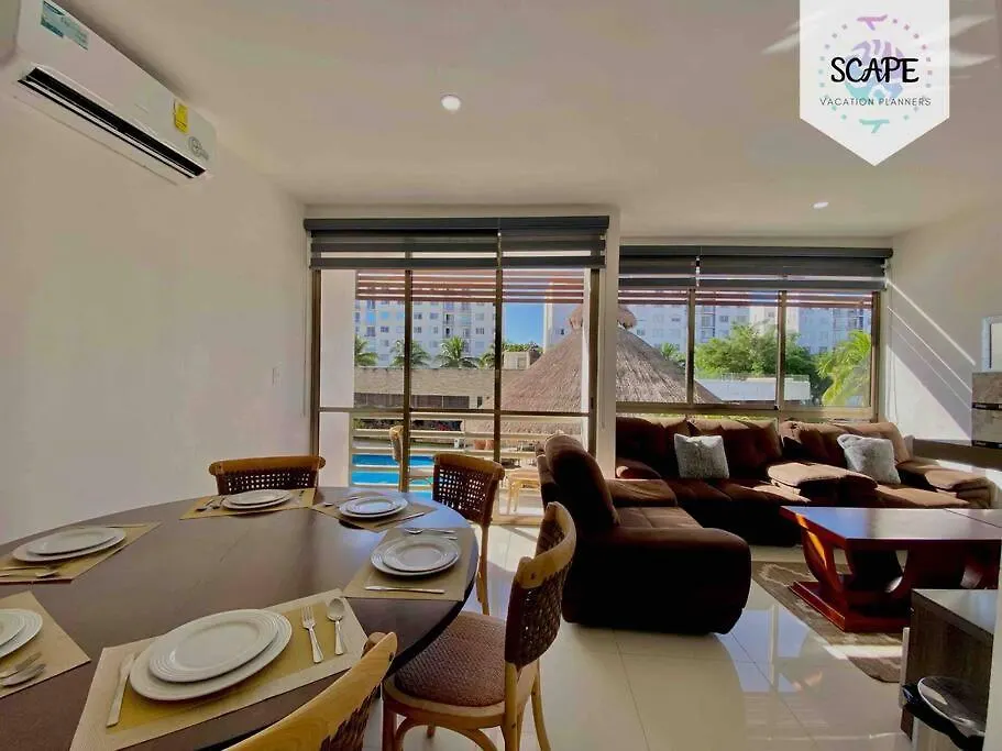 Ideal & Calido Apartamento De 3 Pisos Roof & Gym Cancún 0*,